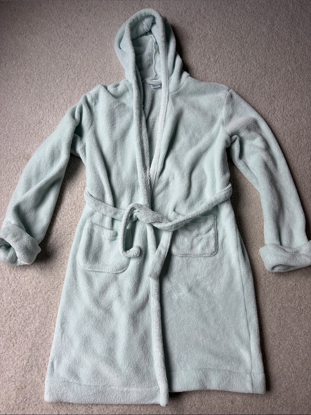 GAP Kids mint green fleece robe-14